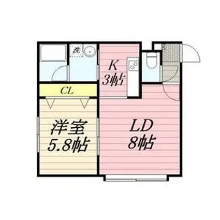 プロスパー麻生【1階】の間取り