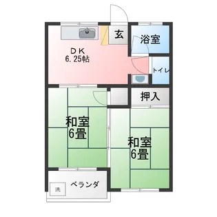 コーポ後藤第2【2階】の間取り