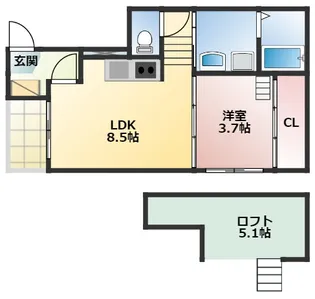jolie maison2【2階】の間取り