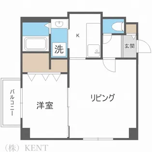 ベイス ランス ウォーター【4階】の間取り