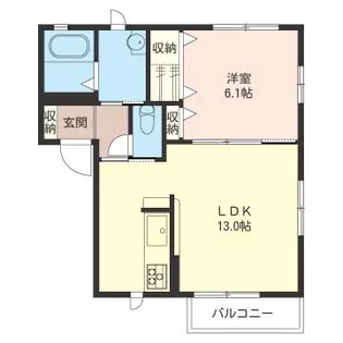 サニーヒルズ【1階】の間取り