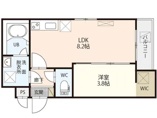 MOVE古江西町【3階】の間取り