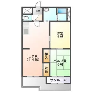 シャトレーしょうこう【5階】の間取り