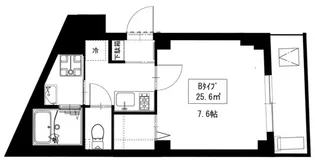 b CASA Otakebashi Ave.【2階】の間取り