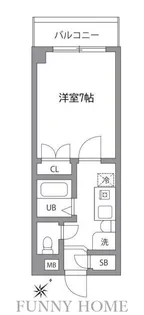 ハニーコート【3階】の間取り