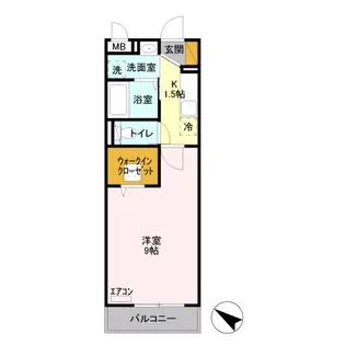 グランモアIII【3階】の間取り