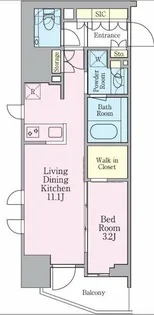 グランリビオ芝大門【6階】の間取り
