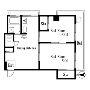 大野マンション【5階】の間取り