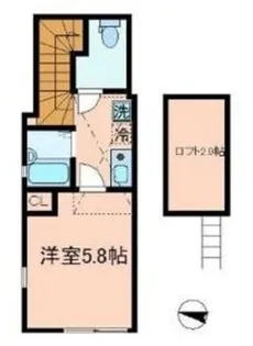 シエール江北【2階】の間取り