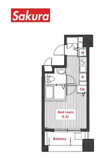 グランド・ガーラ横浜伊勢佐木町【5階】の間取り