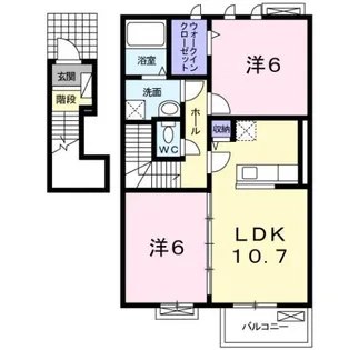 グレイスA【2階】の間取り