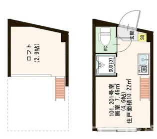 メゾンソフィア南蒲田【2階】の間取り