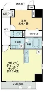 プレイス白壁【13階】の間取り