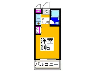 ハイム背戸口【2階】の間取り