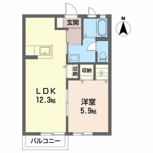 シャーメゾン菜根【2階】の間取り