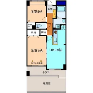 ロイヤルページェント【1階】の間取り