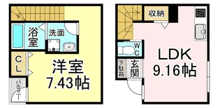 N-TERRACE黄金町の間取り