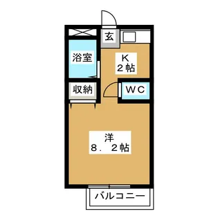 ベルシンフォニーB棟【1階】の間取り