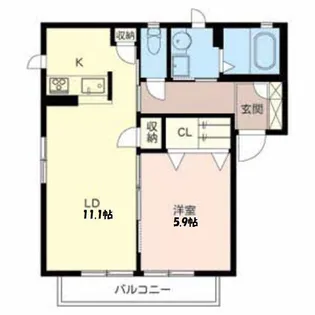 リバーサイドヴィラ【2階】の間取り