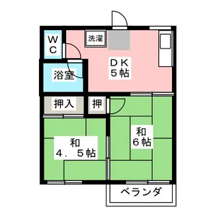 コーポサカエ A【2階】の間取り