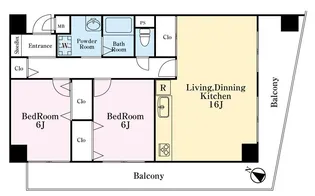 エンゼルハイム新子安【2階】の間取り