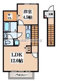 カーサソレーユII【2階】の間取り