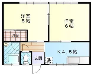 ハイツ平山【2階】の間取り