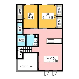ルミナス・M【1階】の間取り
