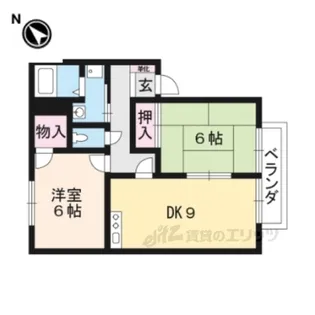 ポピュレール【1階】の間取り