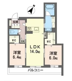 ジェンティーレ【3階】の間取り