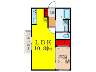 Grace八尾南【1階】の間取り