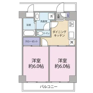 アーバンハイツ中村【2階】の間取り