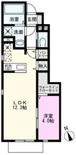 クレールコート【1階】の間取り