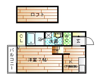 ブローテ石丸【1階】の間取り