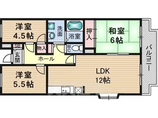 シェリール南茨木【3階】の間取り