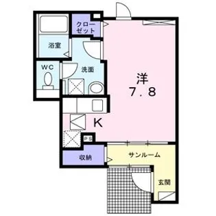 ブレスサイドヒルズH【1階】の間取り