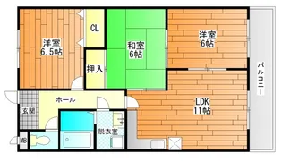 ネオシティ道明寺【5階】の間取り