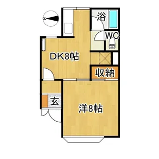 ミモザ【1階】の間取り