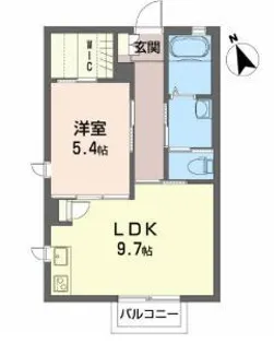 シャーメゾンめいび【2階】の間取り