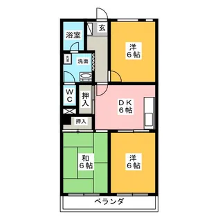 セントール原【2階】の間取り