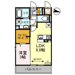ル・フチュール【3階】の間取り