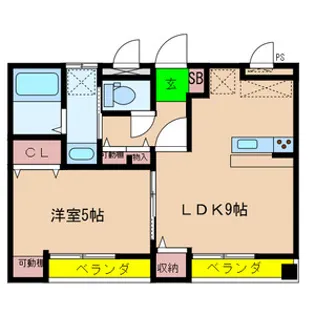 ラパレット【2階】の間取り
