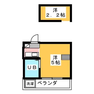 ラビアン西調布【2階】の間取り