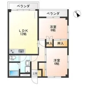 シティ・サンロード【1階】の間取り