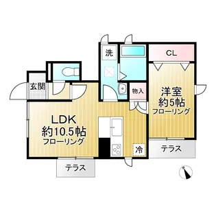 シャンテ西荻北【1階】の間取り