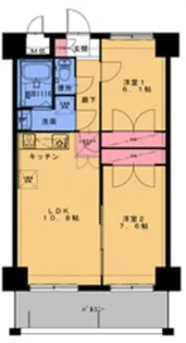 ORIENT BLD No93 マリナゲート【1階】の間取り