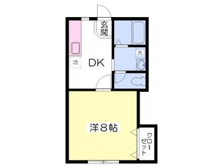 ブランドール高峯弐号館【2階】の間取り