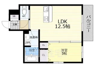 シャーメゾンひかり【1階】の間取り