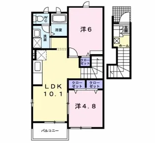 ノエル参番館【2階】の間取り