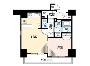 マイナビSTAY日本橋パークサイド【2階】の間取り
